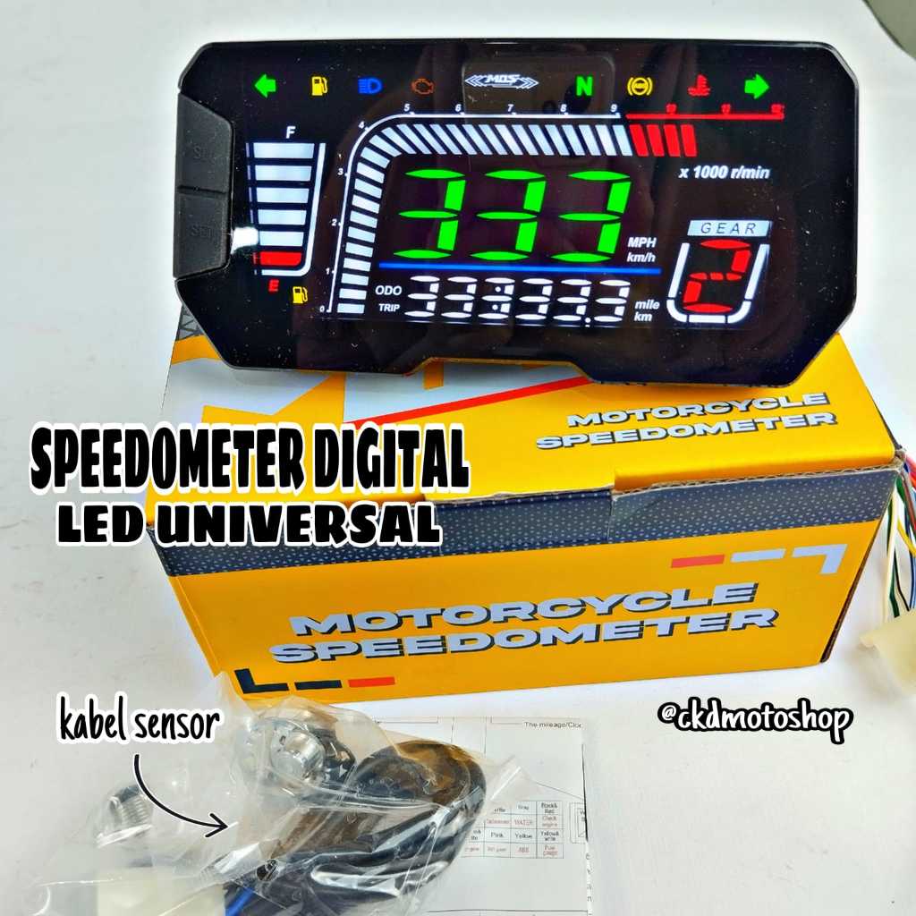 Jual Speedometer custom Kotak digital universal japstyle caferacer ...