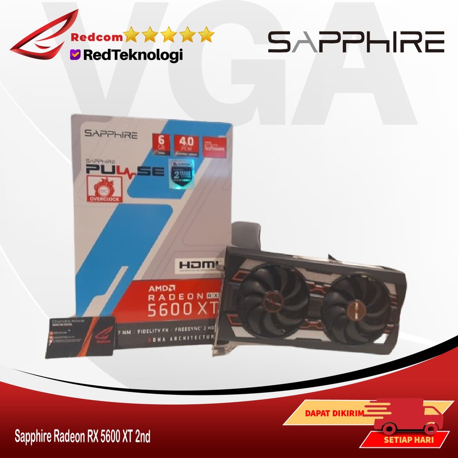 Jual VGA AMD Sapphire Radeon RX 5600 XT 2nd | Shopee Indonesia