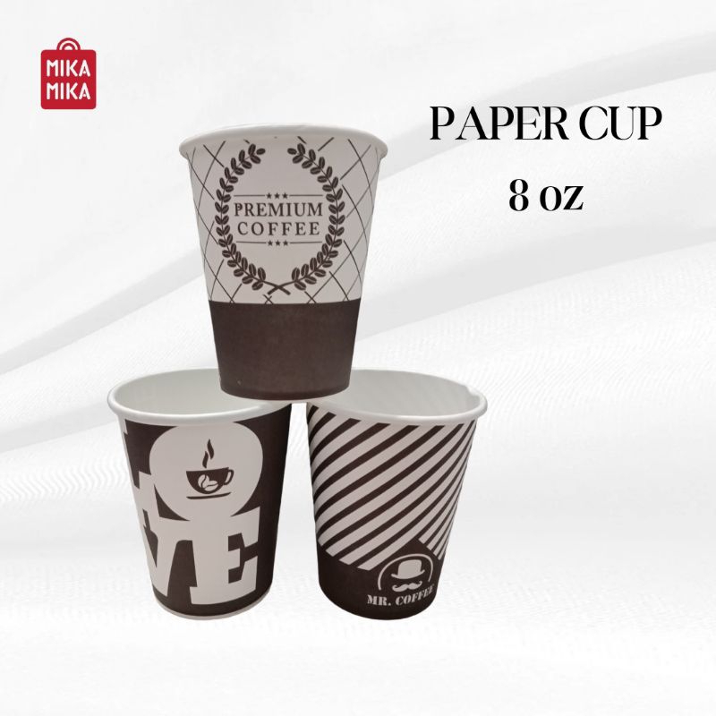 Jual PAPER CUP KOPI 8 oz (isi 50 pcs) | Shopee Indonesia