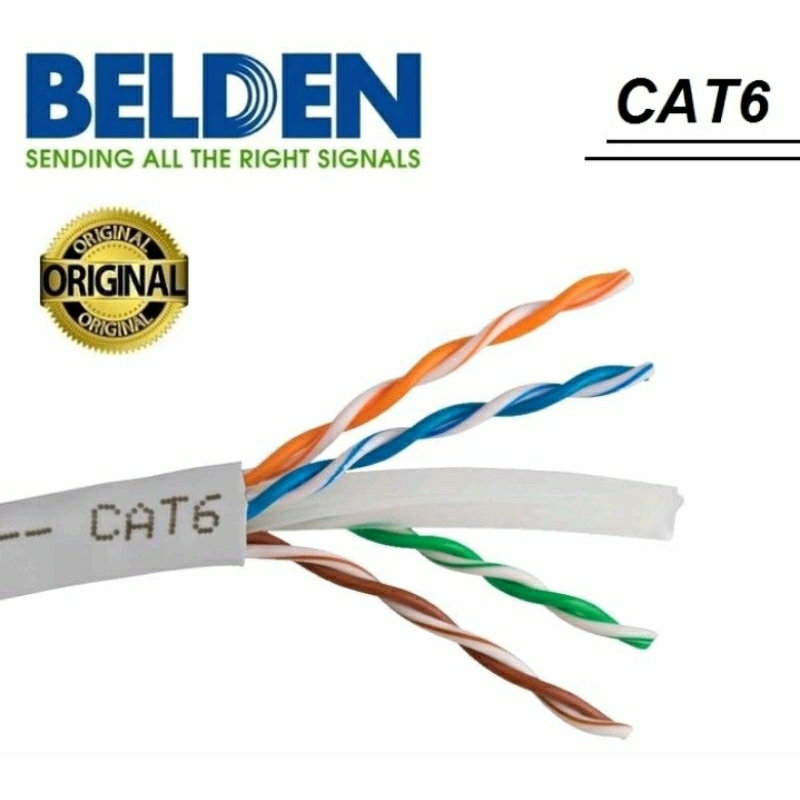 Jual Kabel LAN UTP Belden Grey Cat6 7814A Cat6 - 3536 7814 ROHS 0096 ...