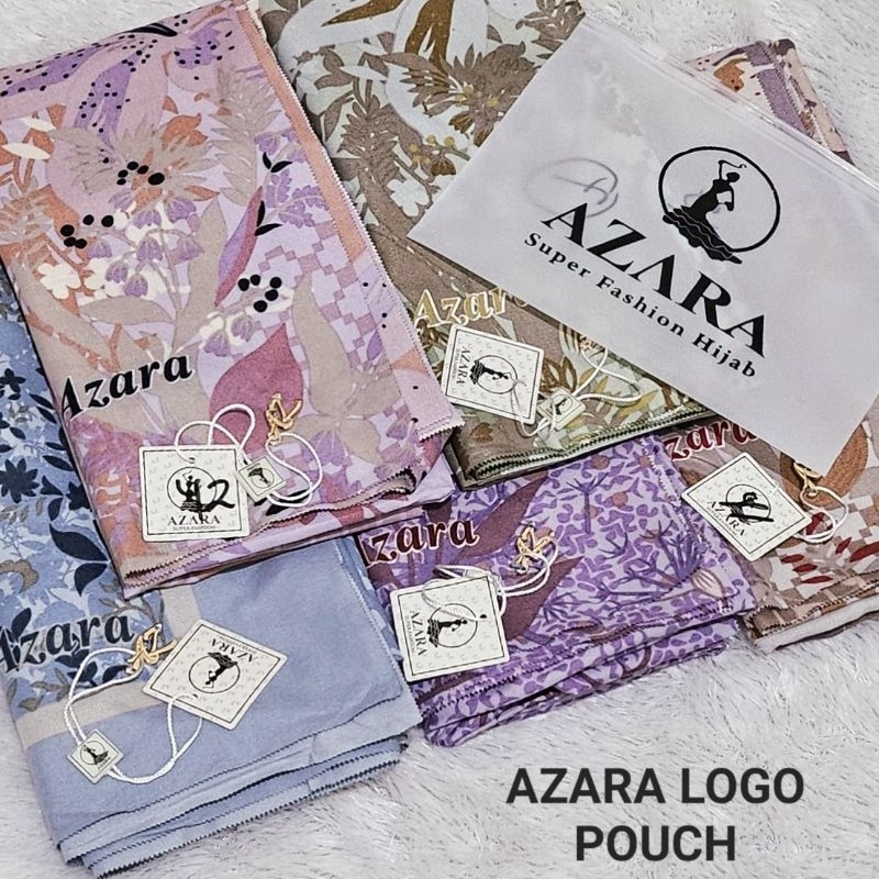 Jual (LOGO DAN POUCH )SEGIEMPAT MOTIF AZARA LOGO | Shopee Indonesia