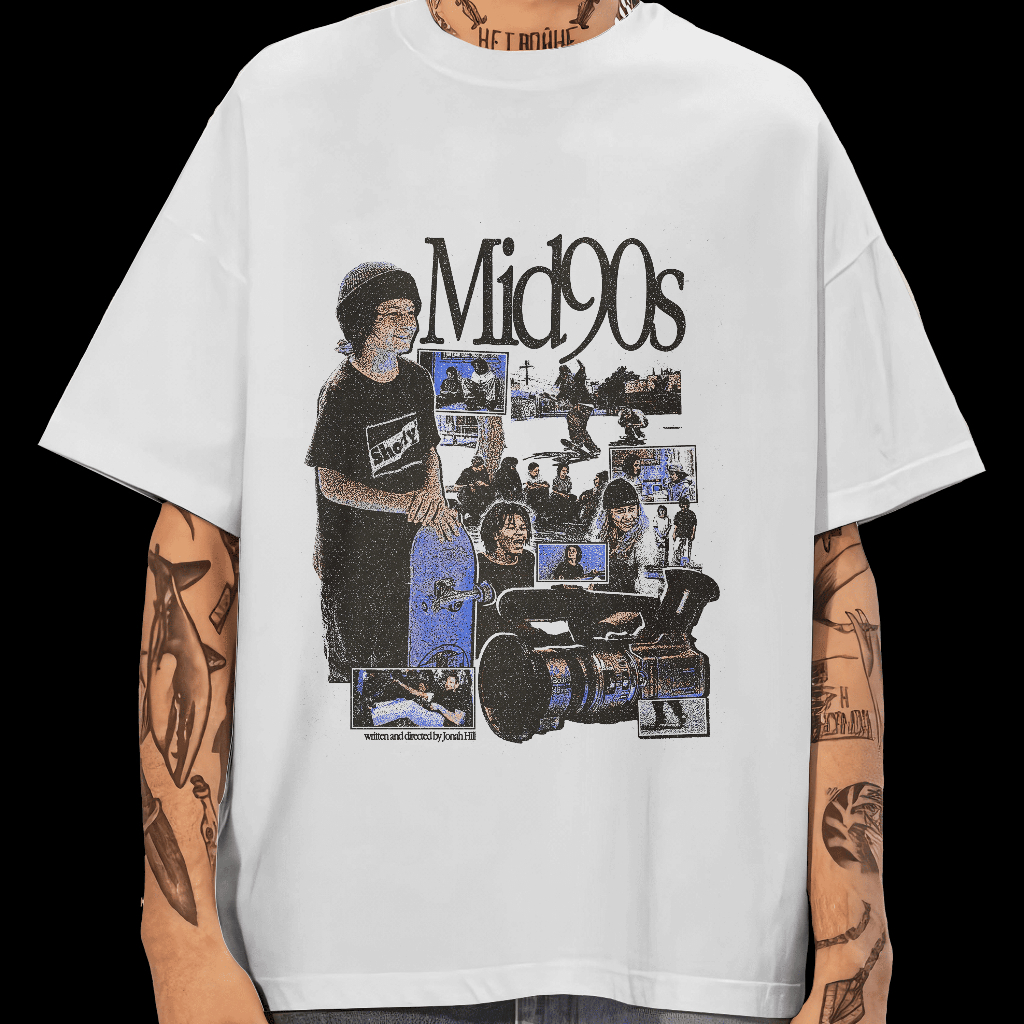 T Shirt Vintage 90s Kaos Oversize Mid90s Baju Distro Pria Kaus Cowok Keren  Combed 24s Phrase Prints