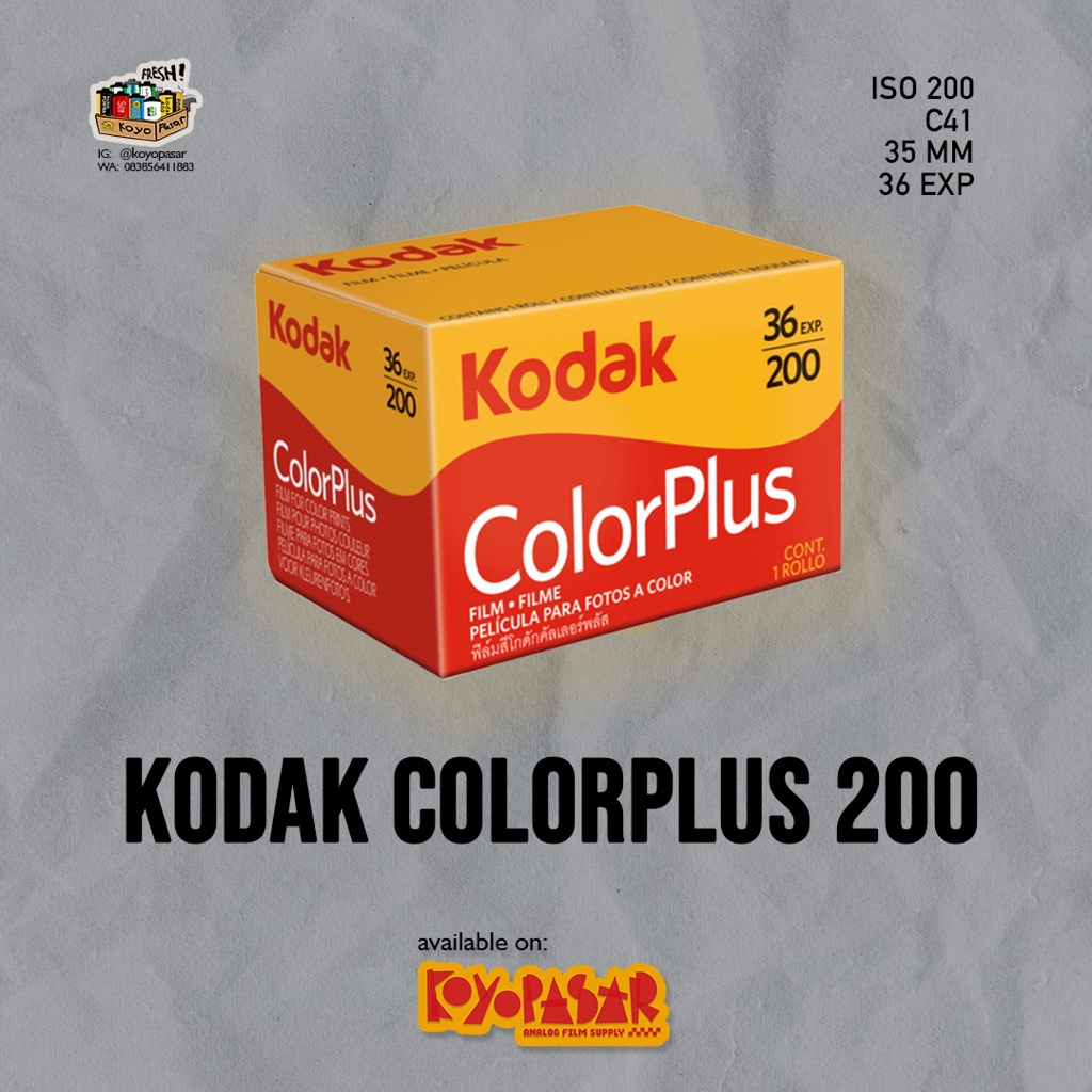 2x Kodak ColorPlus 200 – Pellicola 35mm A Colori, 24 Pose, Scadenza Settembre 2026