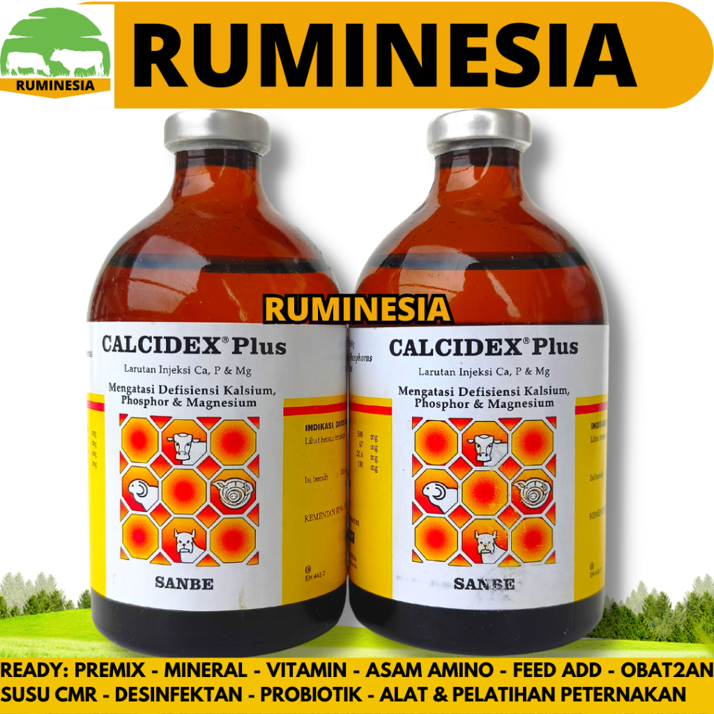 Jual CALCIDEX PLUS 100 ml - Obat Sapi Kambing Lumpuh Injeksi Ampuh ...