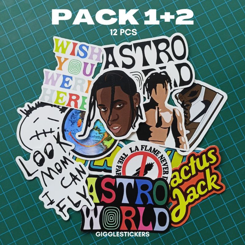 Jual Sticker Pack Travis Scott | Shopee Indonesia