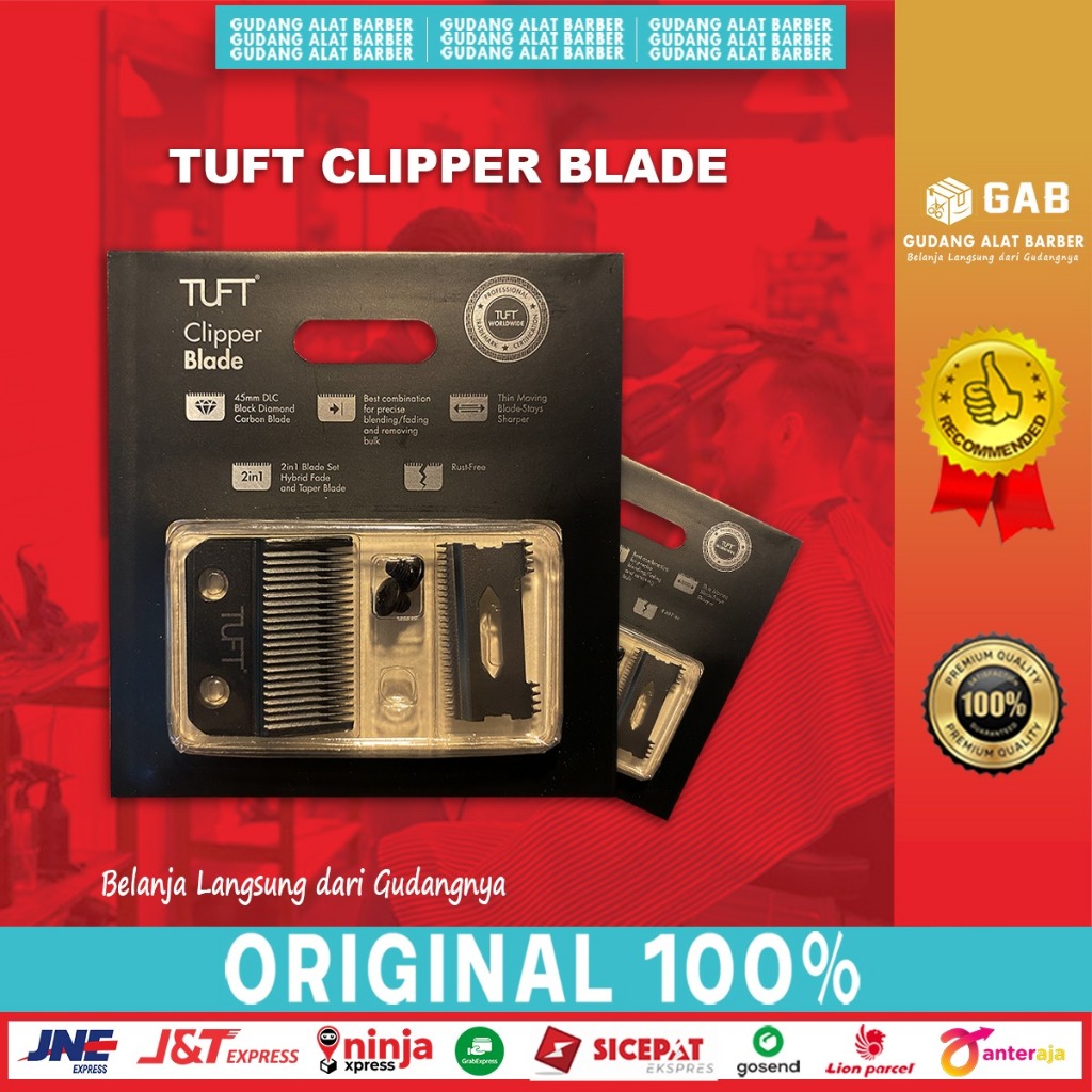 Jual TUFT Clipper Blade Set Carbon DLC Mata Pisau Taper Fade Original Shopee Indonesia