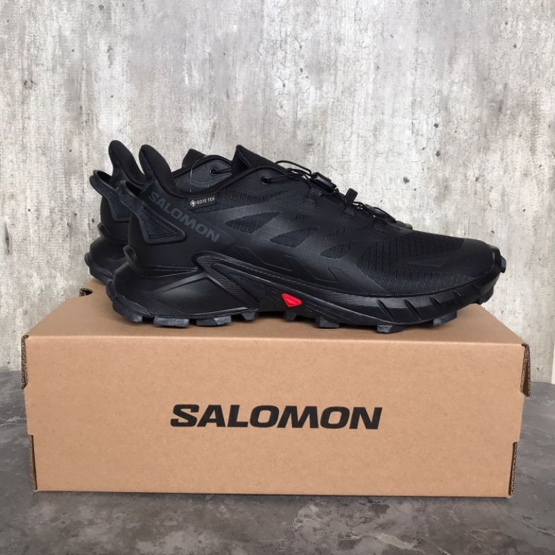 Jual SEPATU SALOMON x SUPERCROSS GTX OUTDOOR TRIPLE BLACK