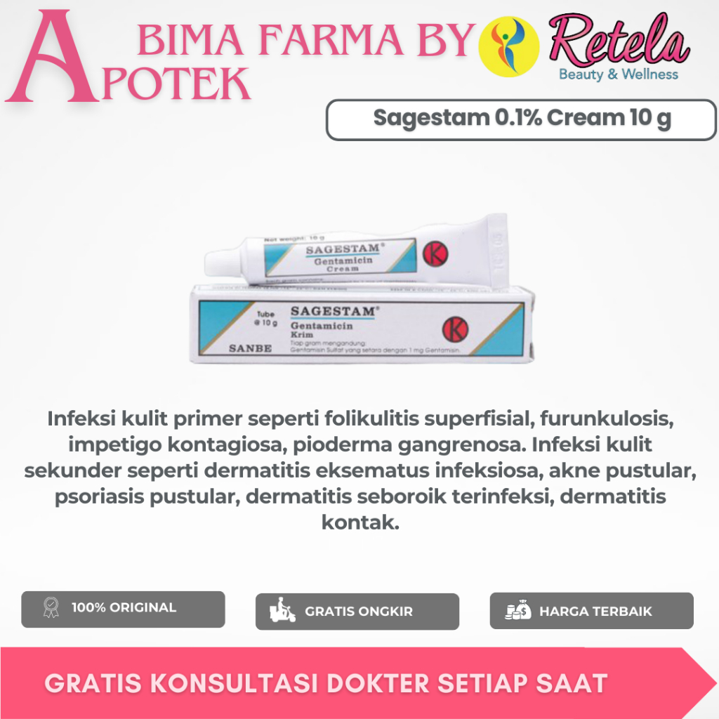 Jual Sagestam 0.1% Cream 10 g | Shopee Indonesia