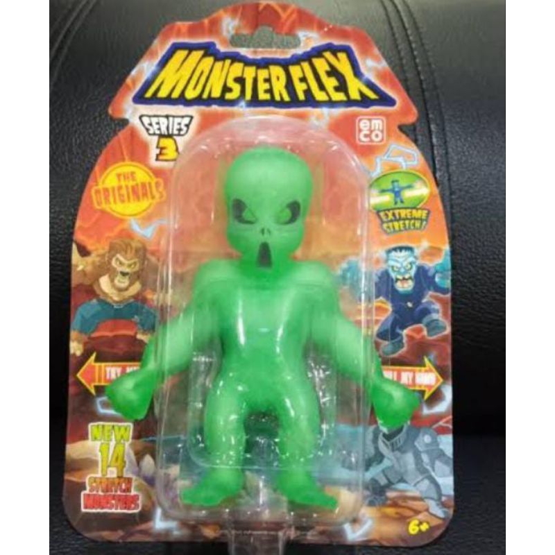 Jual MONSTER FLEX GLOW IN THE DARK ALIEN SERIES 3 ALIENS UFO MAKHLUK ...