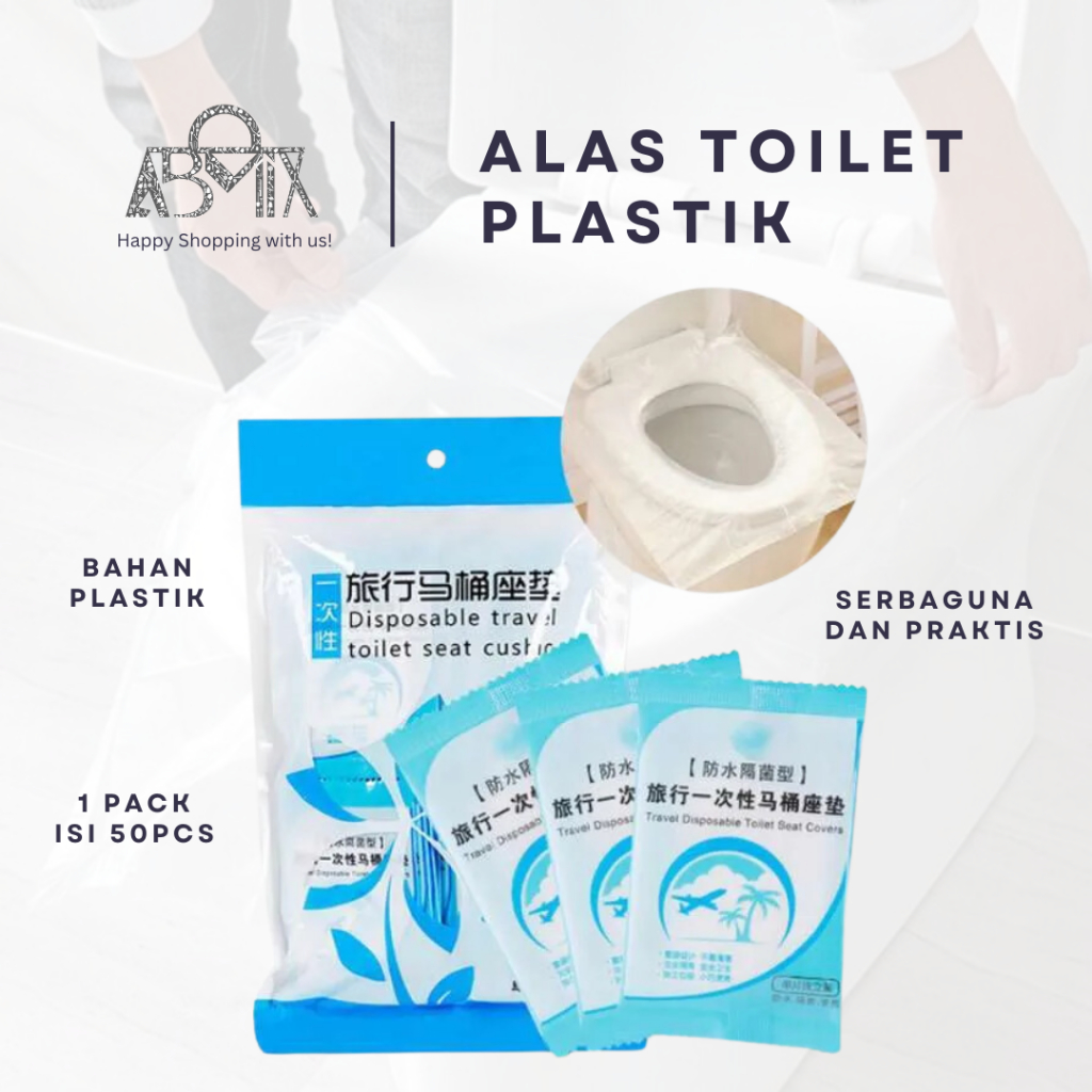 Jual COVER ALAS PELINDUNG DUDUKAN KLOSET TRAVEL TOILET PLASTIK BENING CLOSET DISPOSABLE PLASTIC