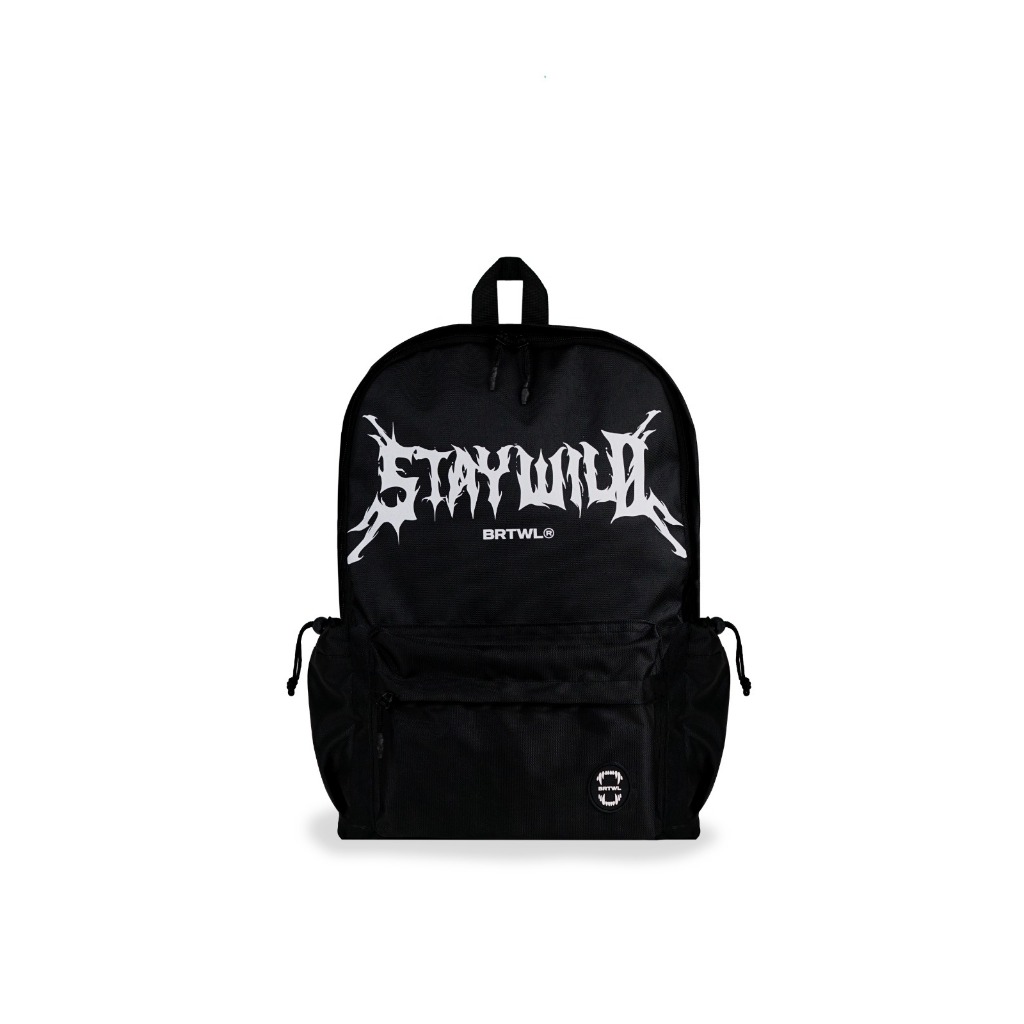 Jual BRTWL | TAS RANSEL | STAY WILD BLACK BACKPACK | Shopee Indonesia