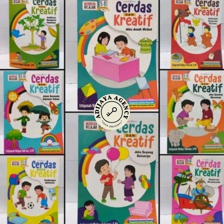 Jual KODE W4F6 Buku Paket Isi 8 Cerdas Dan Kreatif TK A TK B Kurikulum ...