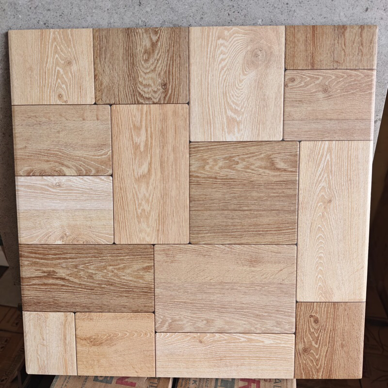 Jual keramik lantai 40x40 kayu (kasar)/ keramik taman/ keramik teras
