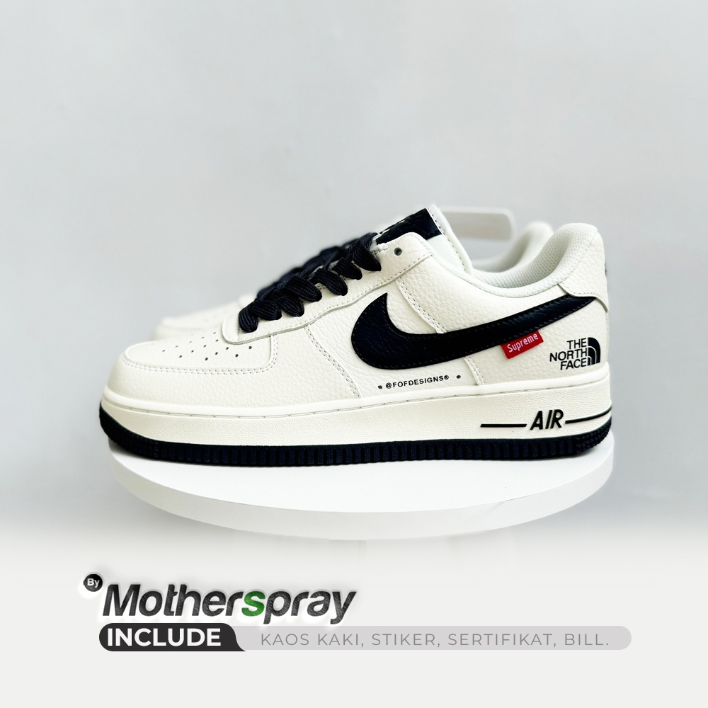 Air force 1 x shop supreme the north face white