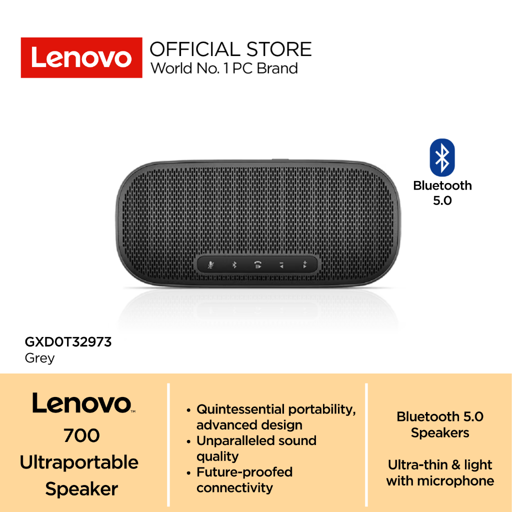 Jual Lenovo 700 Ultraportable Bluetooth 5.0 Speaker with Mic