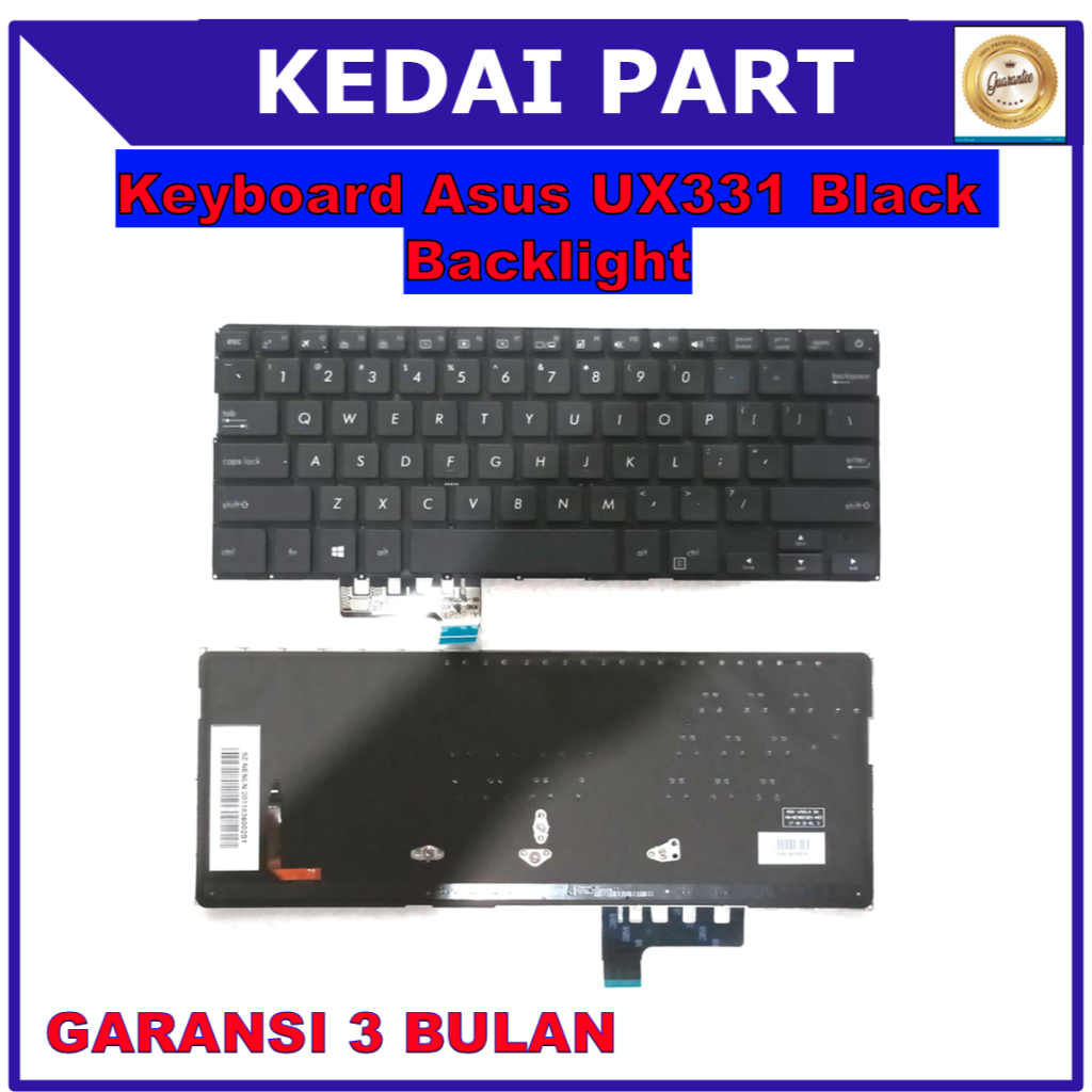 Jual Keyboard Asus Zenbook 13 UX331 UX331u UX331ua UX331un Black ...