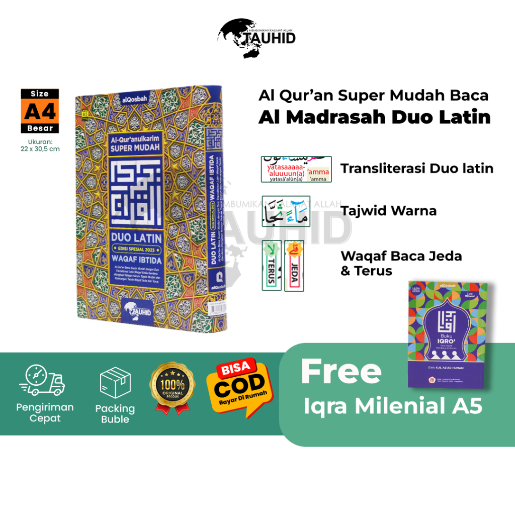 Jual Mushaf Al Madrasah Duo Latin A Alquran Terjemah Spesial Alquran A Al Quran