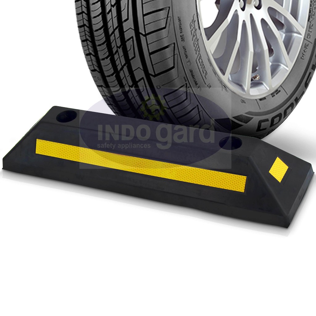 Jual Wheel Stopper Rubber Pengganjal Ban Penahan Roda Parkir Mobil ...
