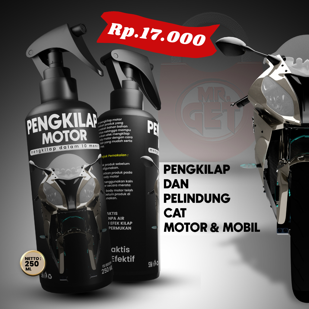 Jual Cairan Pengkilap Body Motor Nano Coating Tahan Lama Perawatan Cat Body Motor 250ml Shopee 0566