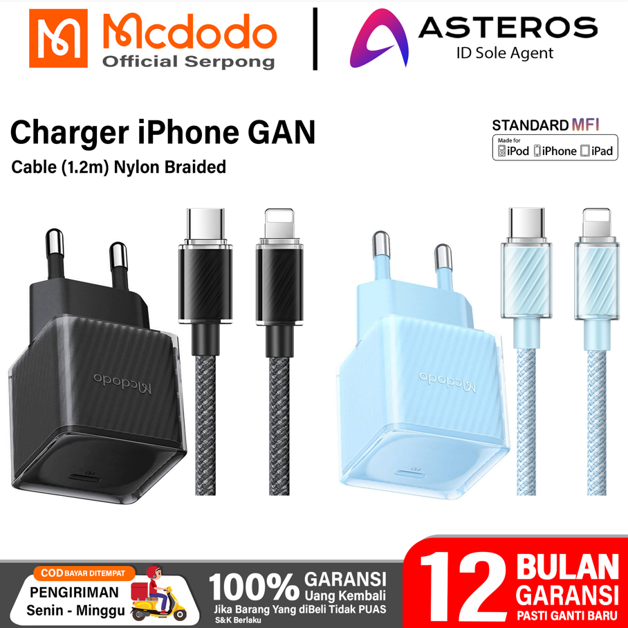 Cavo MCDODO Type-C 20W Ricarica Rapida Per IPhone 14 13 12 11 Pro Max - Nylon Intrecciato 1,8m - Foto 3