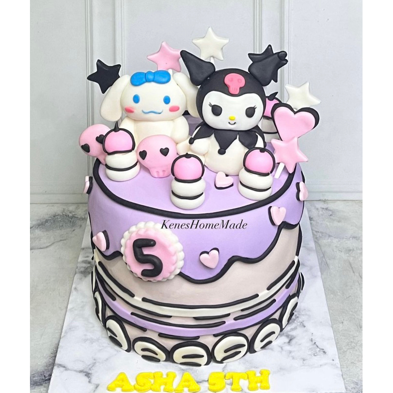 Jual Kue Ulang Tahun Kuromi / Cake Ultah Kuromi | Shopee Indonesia