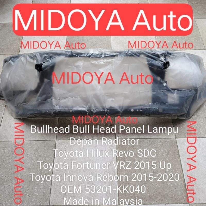 Jual Bullhead Bull Head Panel Lampu Depan Radiator Hilux Revo Fortuner ...