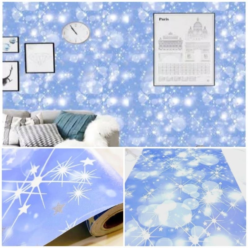 Jual Wallpaper Sticker Dinding Gelembung Kristal Dekorasi Plafon Ruang ...