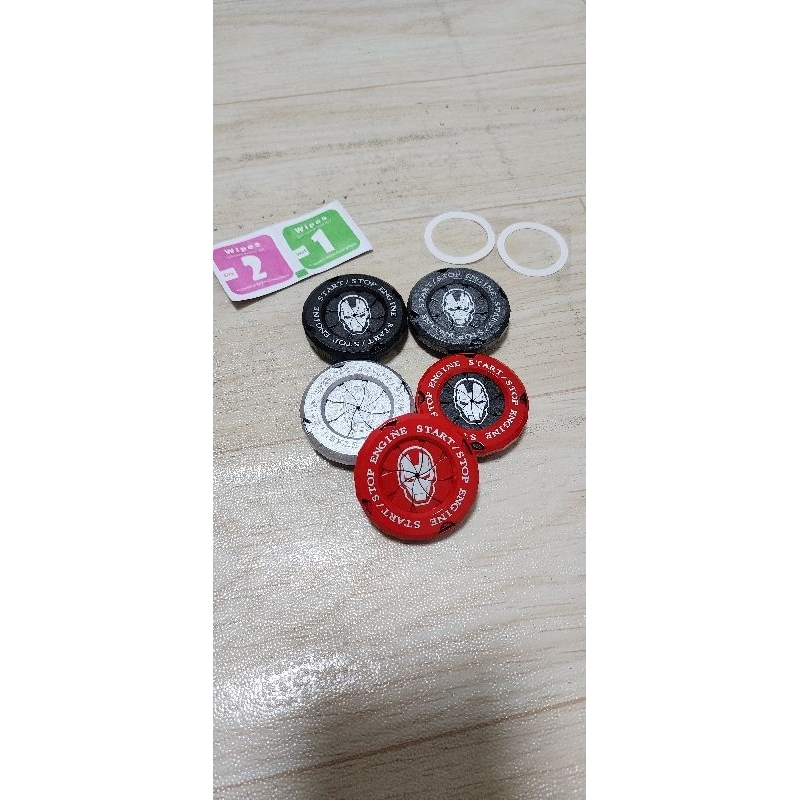 Jual Cover Start Stop Engine Button Universal Car Ironman Edition ...