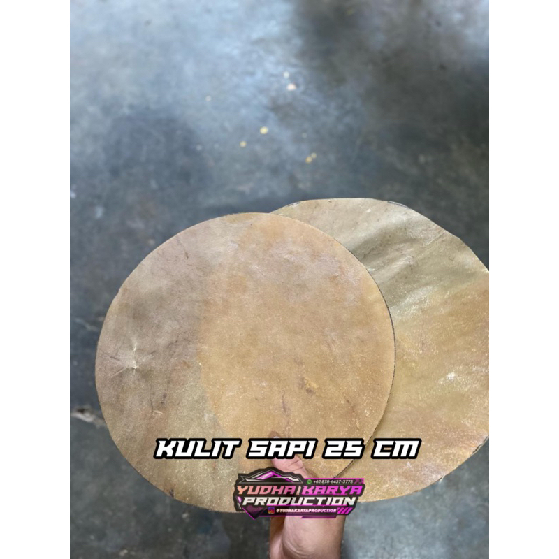 Jual Kulit Kendang Kempul Ciblon Jaipong 25 Cm Kulit Sapi Premium