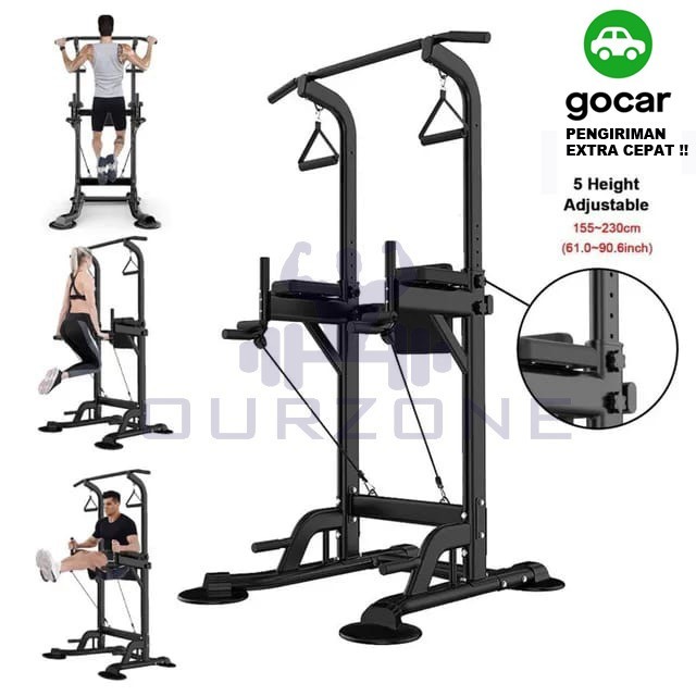 Jual Adjustable Pull Up Rack Station Pull Up Bar Fitness | Shopee Indonesia