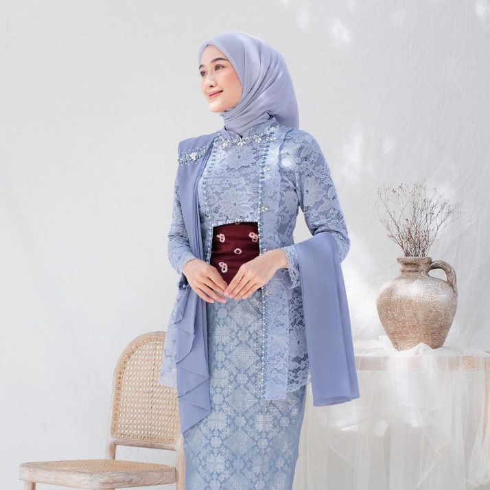 Jual Kebaya Kutu Baru Modern Kebaya Wisuda Lamaran Set Kutubaru Full ...