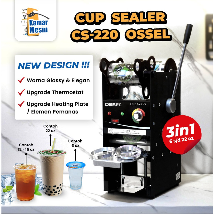Jual TERMURAH Mesin Cup Sealer 22OZ Press Gelas Tinggi 22oz Tutup Gelas