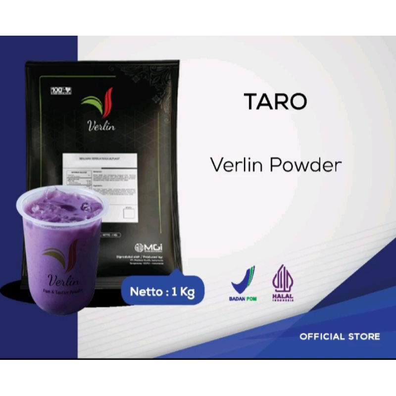 Jual VERLIN POWDER DRINK MINUMAN SERBUK / Bubuk Minuman Rasa Taro ...