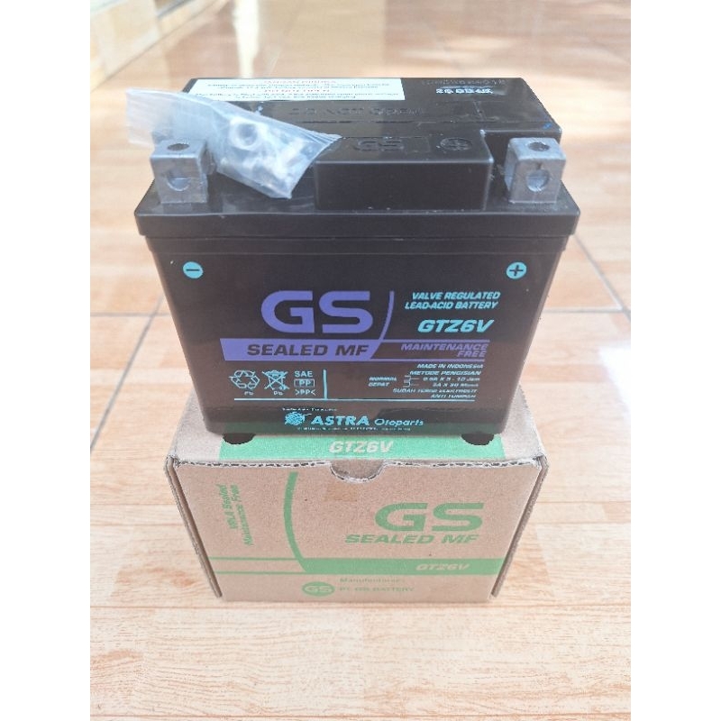 Jual AKI GS ASTRA GTZ6V ORIGINAL ACCU / NMAX / AEROX / BEAT / VARIO 125