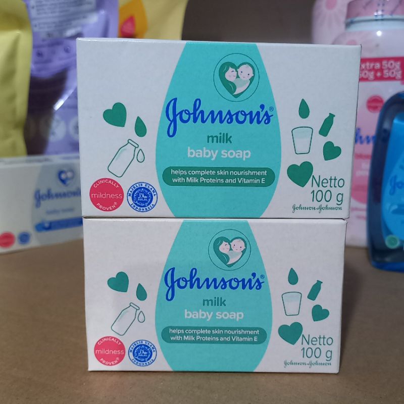 Jual Johnsons Milk Baby Soap 100gr / Sabun Batang Bayi | Shopee Indonesia