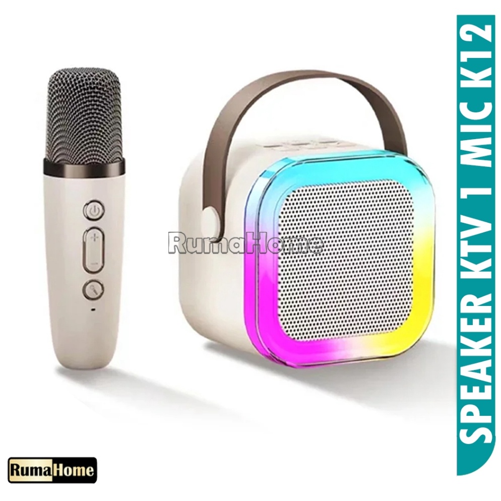 Jual Karaoke Speaker Bluetooth 2 mic 1 set garansi 1 tahun Mini Machine ...