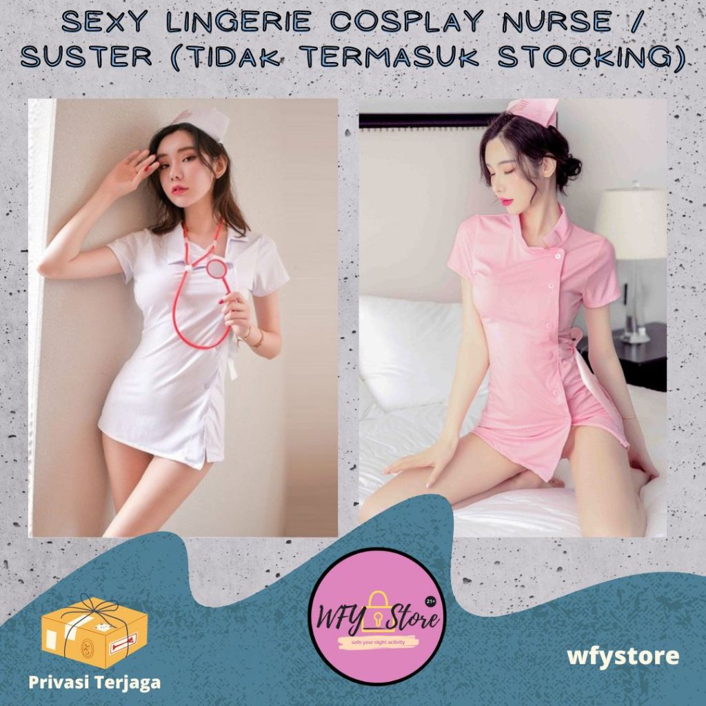 Jual Sexy Lingerie Cosplay Nurse Suster Tidak Termasuk Stocking