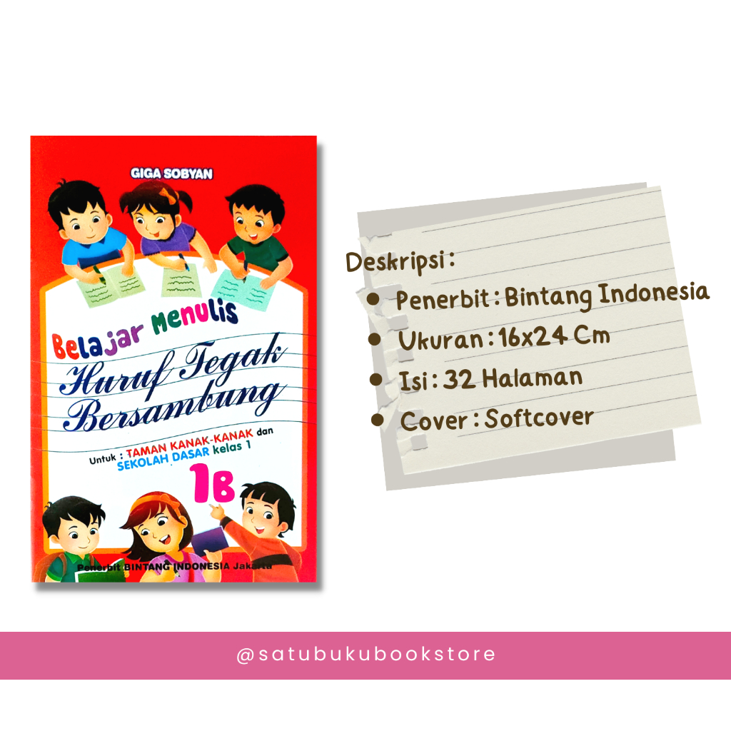 Jual Buku Aktifitas Anak Belajar Menulis Huruf Tegak Bersambung Jilid ...