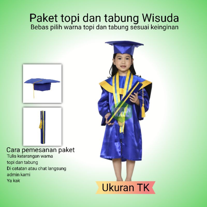 Jual Paket Hemat Toga Wisudatopi Wisudaselongsong Ijasahtabung