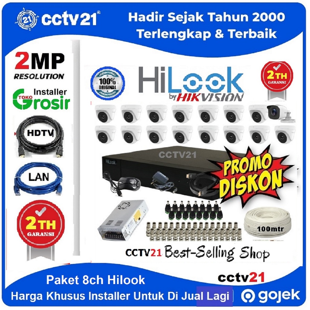 Jual Paket Kamera Camera Cctv Hilook By Hikvision Mp Dvr Hilook