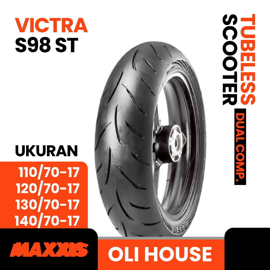Jual Ban Motor Maxxis Victra S98 ST Ukuran 110/70 120/70 130/70 140/70 ...