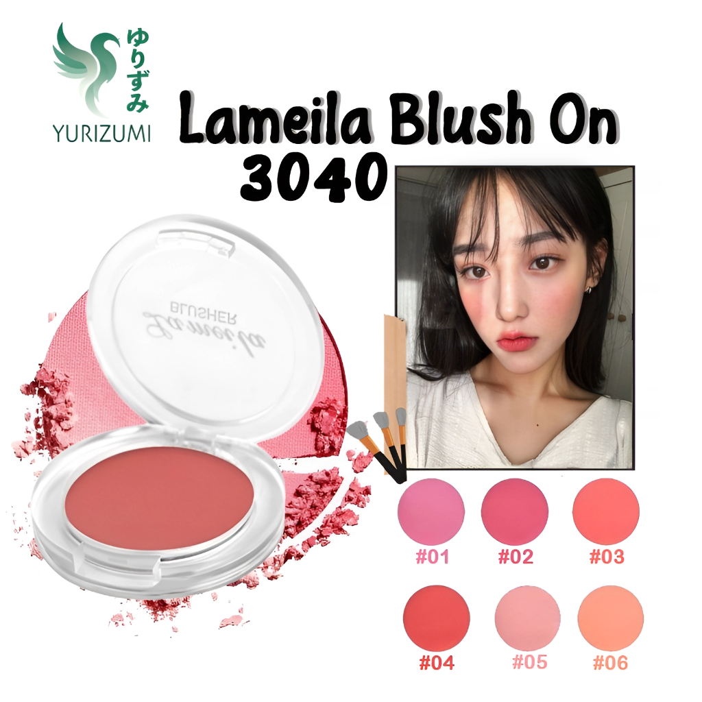 Jual Yurizumi X Lameila Blusher Blush On Make Up Perona Pipi Anti Air Tahan Lama Dengan