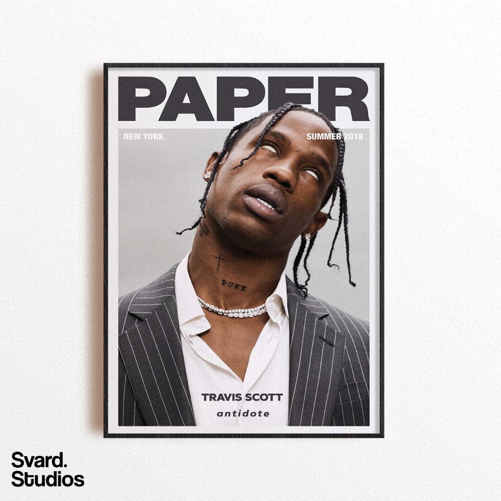 Jual Poster Frame Travis Scott - Frameblock | Shopee Indonesia