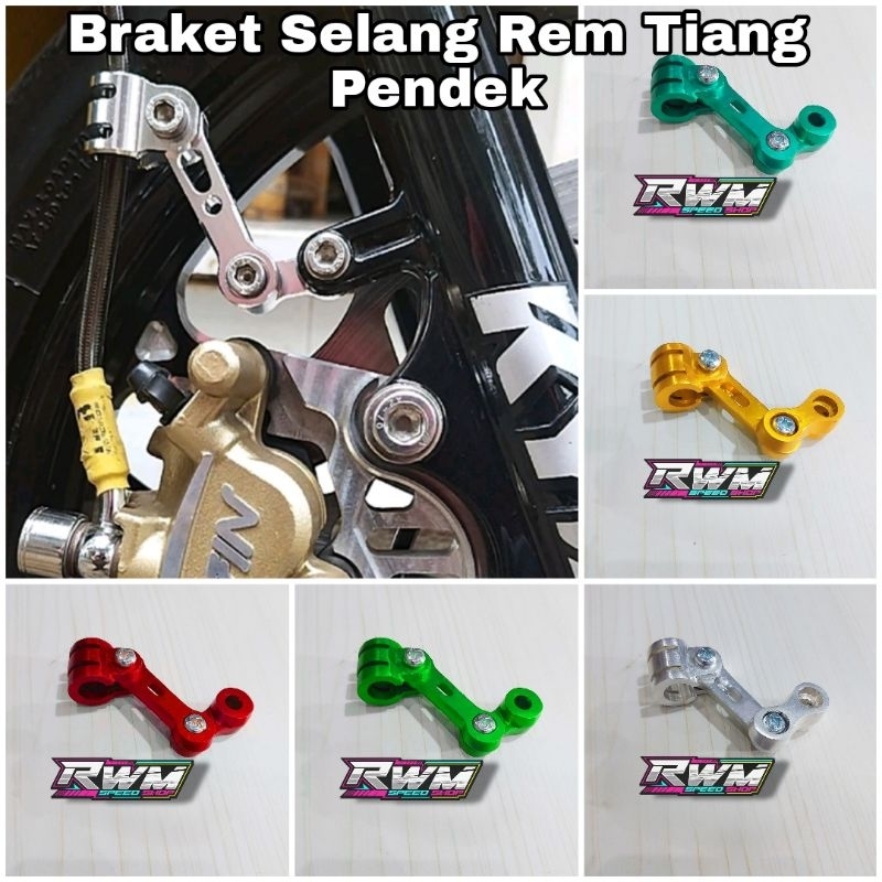 Jual Braket Selang Rem Stelan Pendek Kleman Selang Dudukan Selang Rem