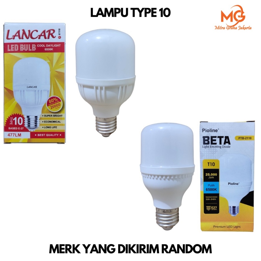 Jual Lampu Led Kapsul Bohlam Led Tabung Bolam Bulb Bulp Putih 10 Watt