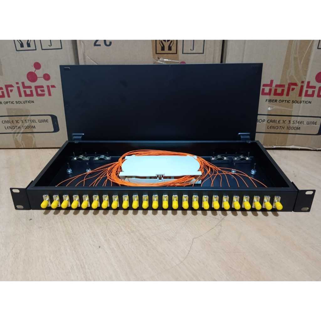 Jual OTB Rack 24 port ST Multimode OM2 + pigtail | Shopee Indonesia