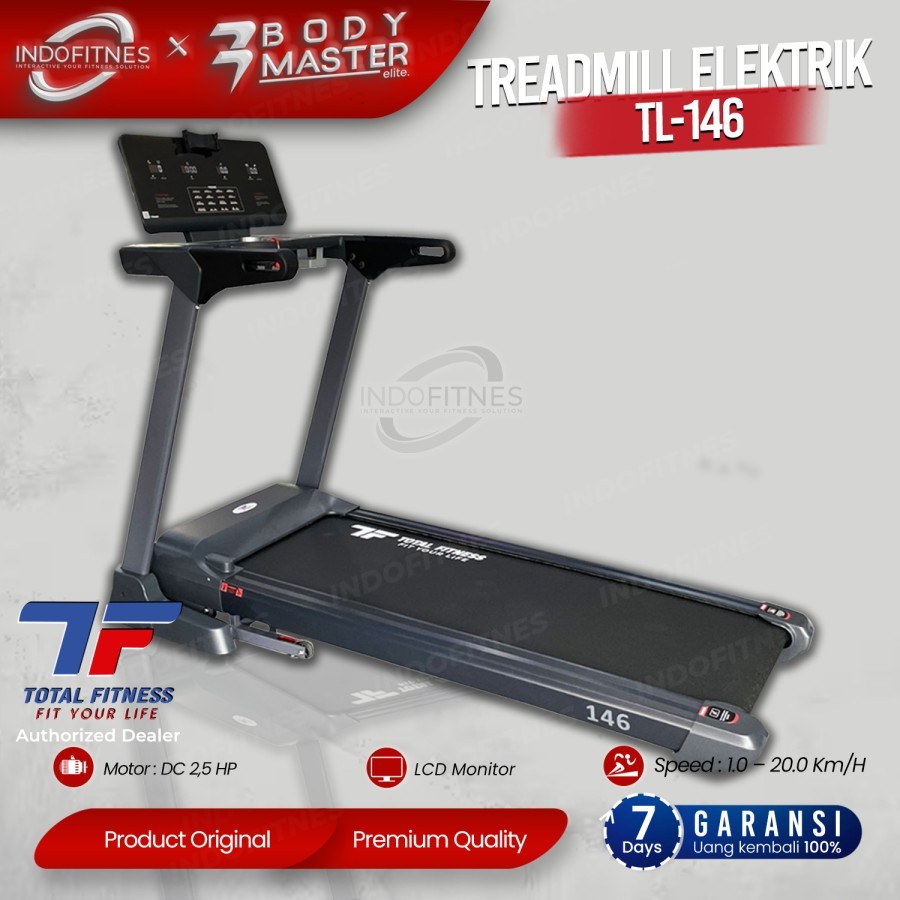 Jual Treadmill Elektrik Tl 146 Total Health Gym Automatic Incline 2 5