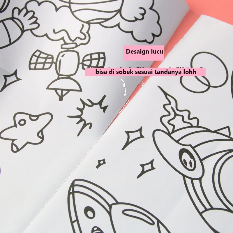 Jual 3 M Poster Roll Coloring Sheet / Mainan Anak Kertas Mewarnai ...