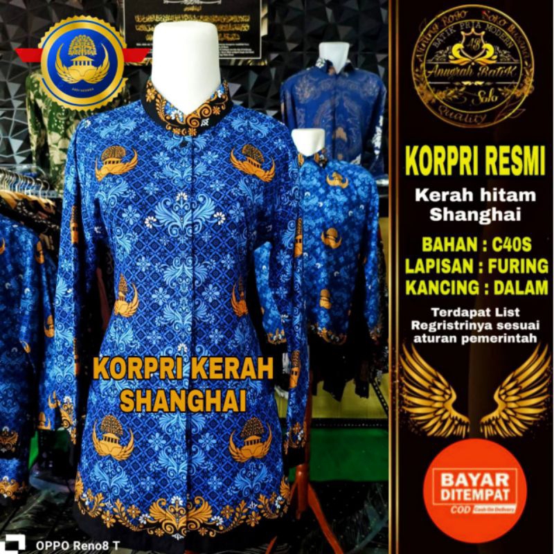 Jual Baju Korpri Resmi 2024 Pria dan wanita Resmi Sritex C40s Motif ...