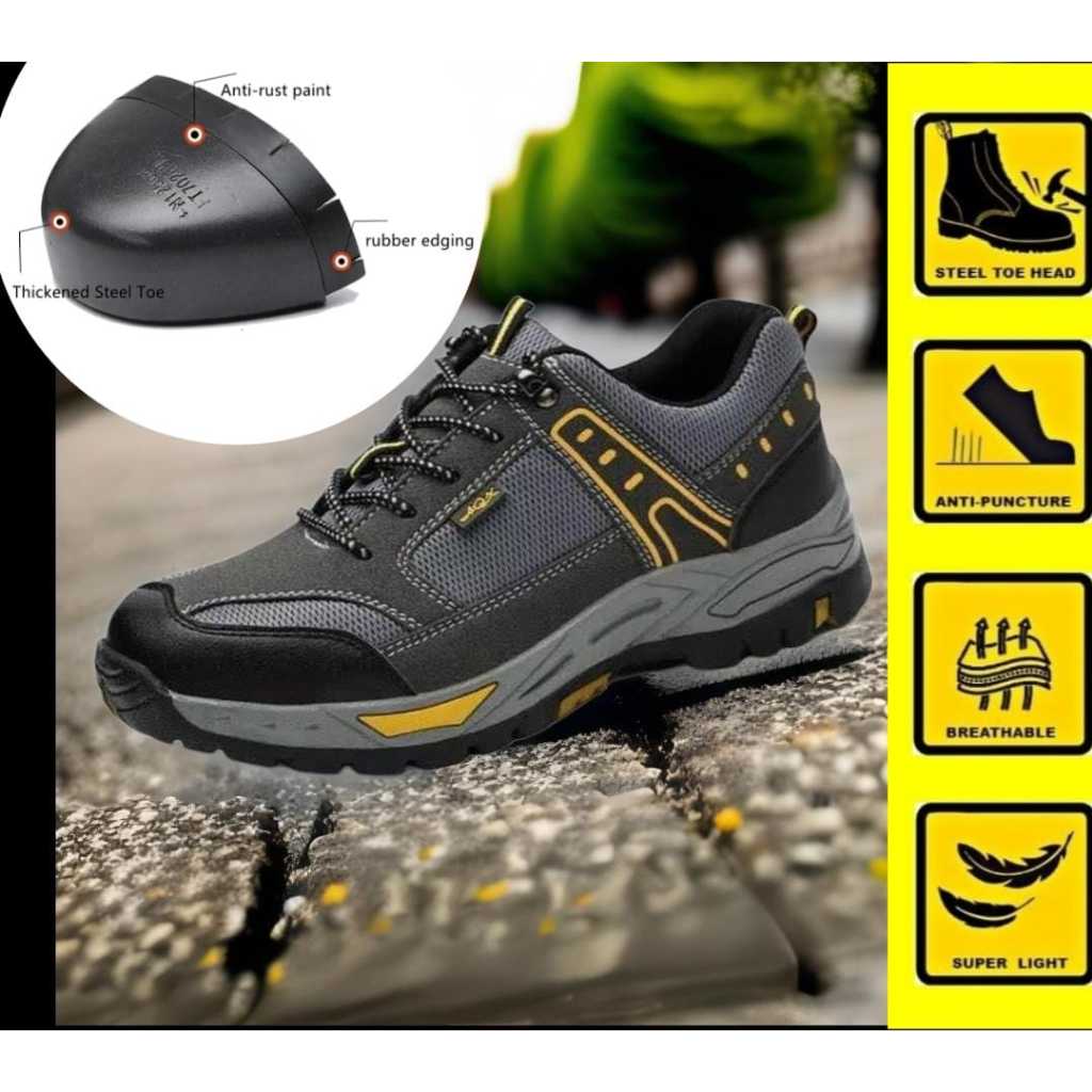 Jual Sepatu safety sporty sneakers Sepatu ujung besi import kode 60 ...